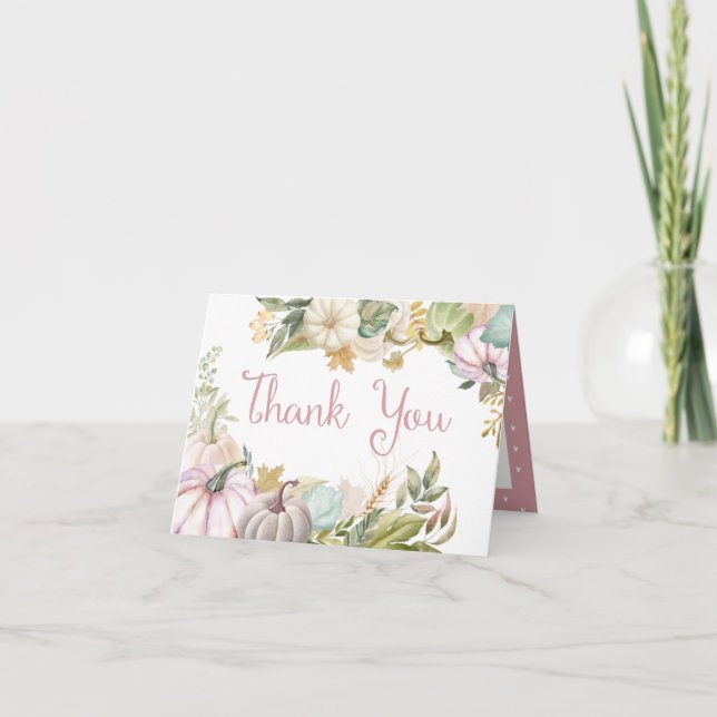 Pumpkin Höger tack för ditt kort (Framsida)