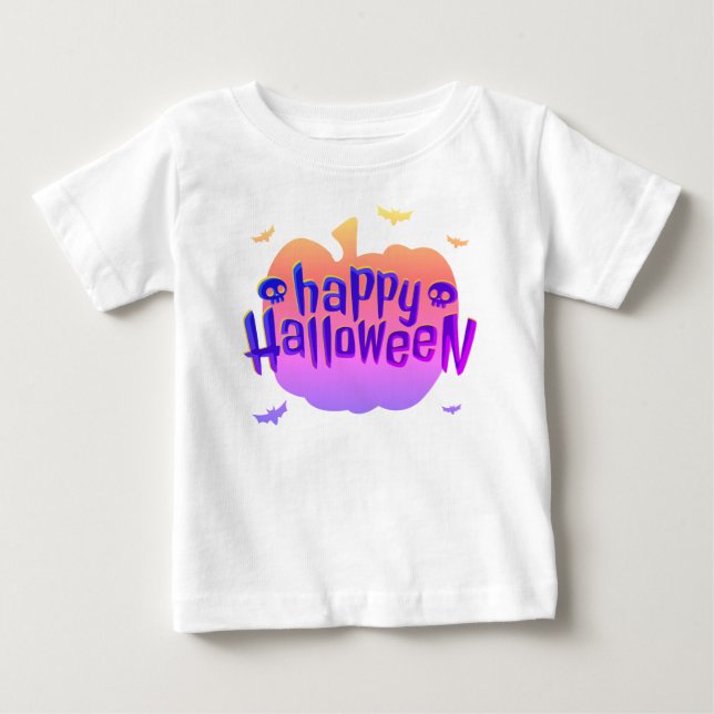 Pumpkin Horror Happy halloween Småbarn T Shirt (Framsida)