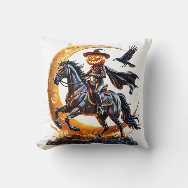 Pumpkin Horseman Kudde (Framsida)
