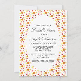 Pumpkin Höst löv Möhippa Inbjudningar