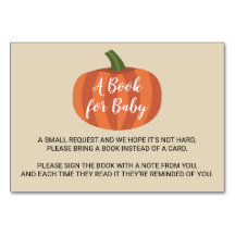 Pumpkin Höstfälla för barn Bok för Baby-kort