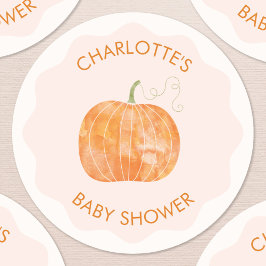 Pumpkin-höstfälla för höstfällor runt klistermärke