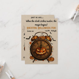 Pumpkin Hour Halloween fest-inbjudan Inbjudningar