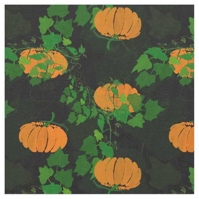Pumpkin i Fall Tyg (Närbild)