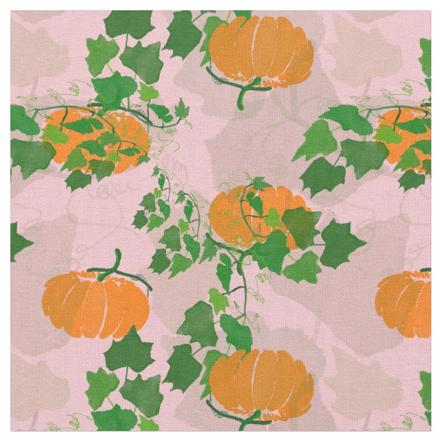 Pumpkin i Fall Tyg (Närbild)