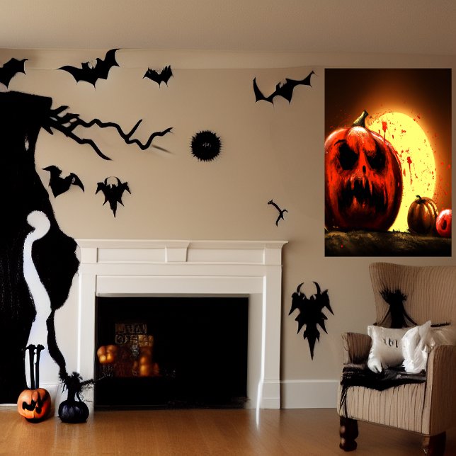 Pumpkin i månljuset | AI Art Poster (Skapare uppladdad)