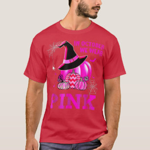 Pumpkin i oktober vi Bära Rosa Breast Cancer Hall T Shirt