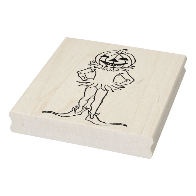 Pumpkin-illustration konst frimärke stämpel (Stämpel)