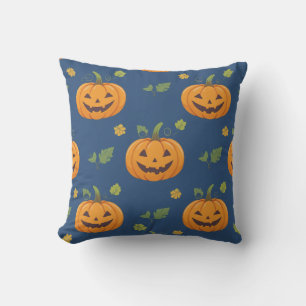 Pumpkin Image Mönster Cushion Happity Kudde