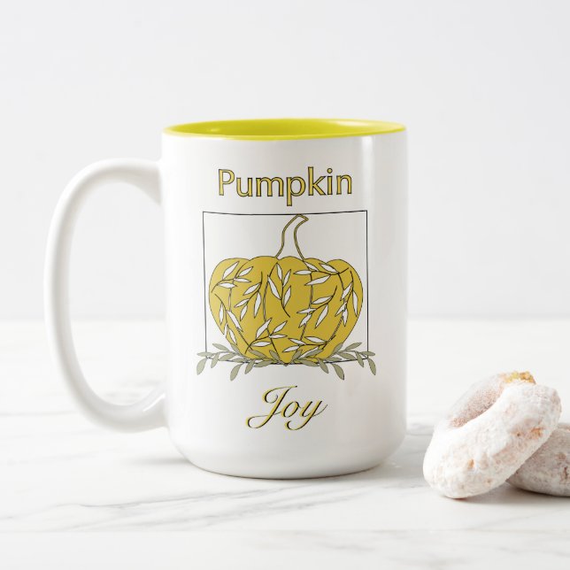 Pumpkin in Light Coffee Mugg - Pumpkin Joy (Med munk)