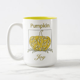 Pumpkin in Light Coffee Mugg - Pumpkin Joy