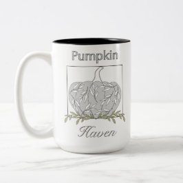 Pumpkin in Light - Pumpkin Haven Två-Tonad Mugg