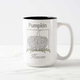 Pumpkin in Light - Pumpkin Haven Två-Tonad Mugg