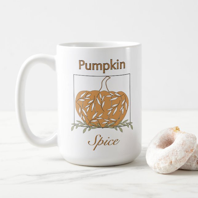Pumpkin in Light - Pumpkin Spice Kaffemugg (Med munk)