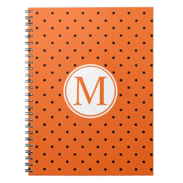 Pumpkin Inspired Halloween Monogram | Guestbook Anteckningsbok