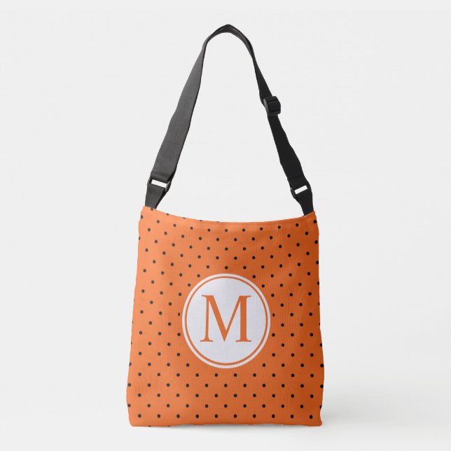 Pumpkin Inspired Halloween Monogram | Tote Bag Axelväska (Framsida)