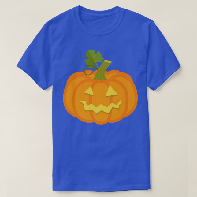 Pumpkin Jack O' Lantern Face, Evil Smile, Hallowee T Shirt (Design framsida)