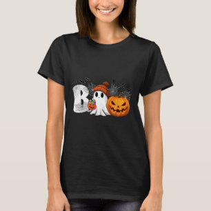 Pumpkin Jack o lantern Ghost Boo Halloween Costume T Shirt