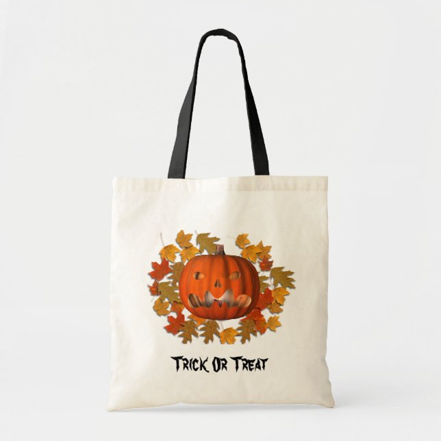 Pumpkin Jack o lantern Halloween Cute Tygkasse (Framsidan)