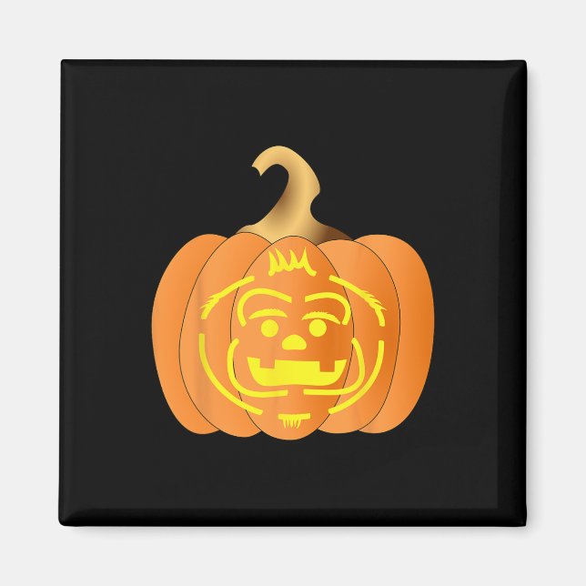 Pumpkin Jack o lantern Halloween Manar Women Magnet (Framsidan)