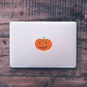 Pumpkin Jack o lantern Halloween Sticker Klistermärken