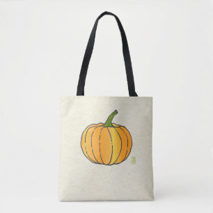 Pumpkin?/Jack-o'-Lantern? Övertrycksalternativ Tygkasse