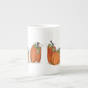 Pumpkin Kaffe Mugg Benporslin Mugg