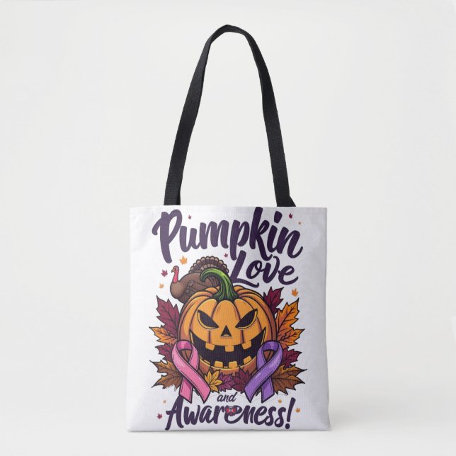 Pumpkin Kärlek och medvetenhet Tygkasse (Framsida)