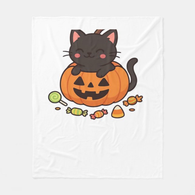 Pumpkin Kattunge Parad Essential T-Shirt Fleecefilt (Framsidan)