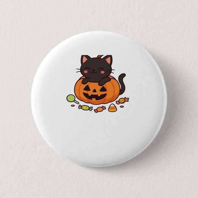 Pumpkin Kattunge Parad Essential T-Shirt Knapp (Framsida)