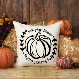 Pumpkin Kisses Harvest Önskemål Black Play Kudde