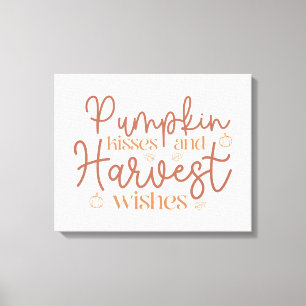 Pumpkin Kisses och Harvest Önskemål Canvastryck
