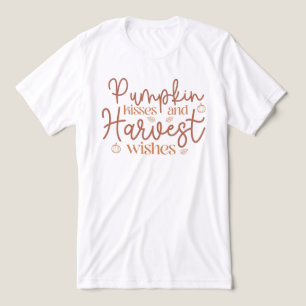 Pumpkin Kisses och Harvest Önskemål T Shirt