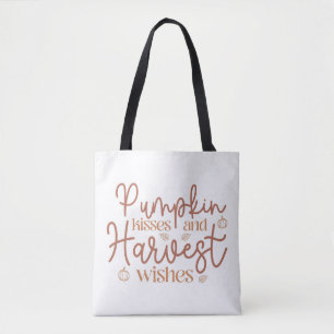 Pumpkin Kisses och Harvest Önskemål Tygkasse