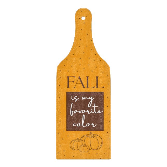 Pumpkin Kitchen Glass Cutting Board (Framsidan)