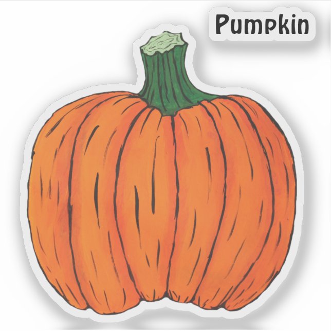 Pumpkin Klistermärken (Framsida)