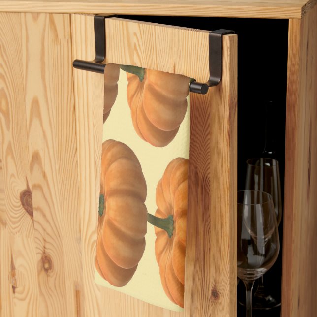 Pumpkin Kökshandduk (Thirds Fold)