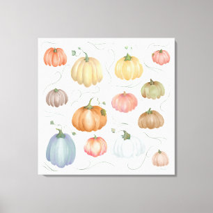 Pumpkin-korrigering för färgstarka vattenfärger canvastryck