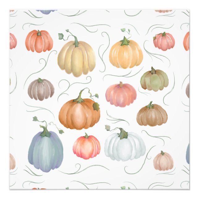 Pumpkin-korrigering för färgstarka vattenfärger fototryck (Framsidan)