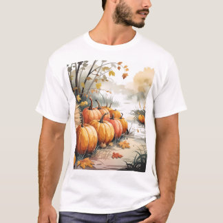 Pumpkin-korrigering för hösten - en serenflödessce t shirt