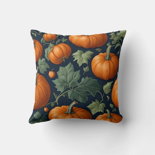 Pumpkin-korrigering för läder kudde (Baksida)