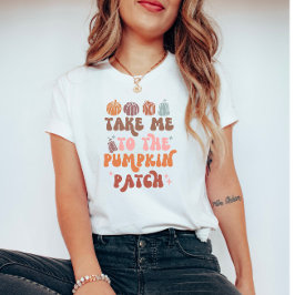 Pumpkin-korrigering för Retro Fall Älskare T Shirt