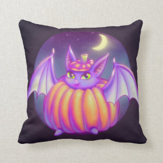 Pumpkin Kostym Lila Fladdermus Night Fog Art Kudde