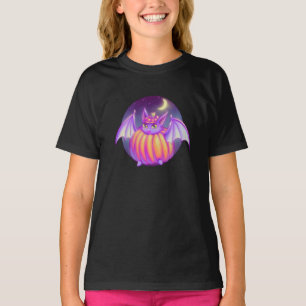 Pumpkin Kostym Lila Fladdermus Night Fog Art T Shirt