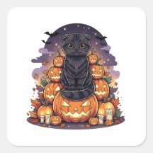 Pumpkin Kung Fold - Scottish Fold Cat Halloween