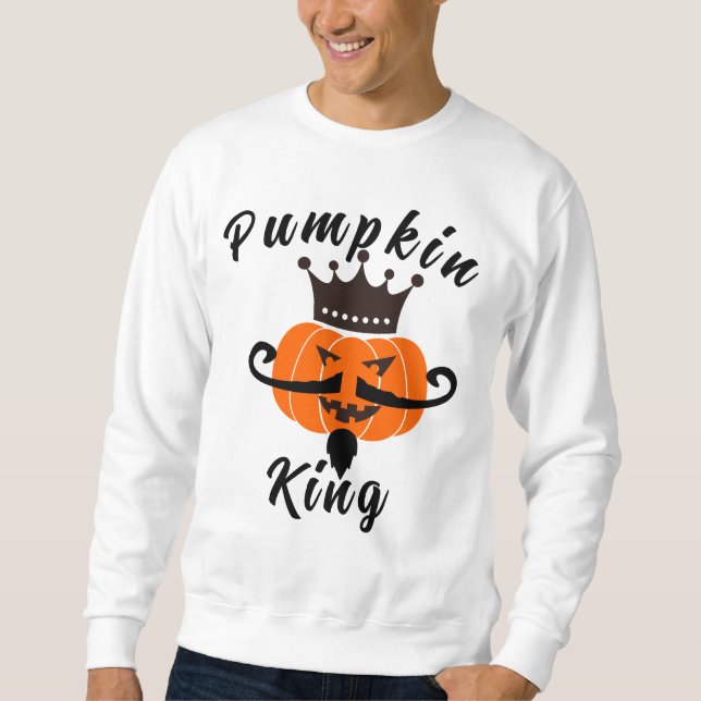 Pumpkin Kung Halloween Shirt Pumpkin Hoodie Design Lång Ärmad Tröja (Framsida)