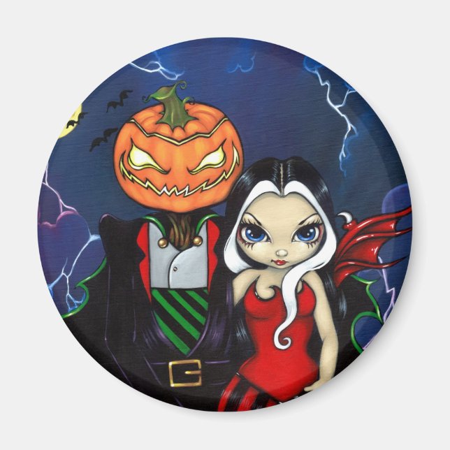"Pumpkin Kung Night Out" Magnet (Framsidan)