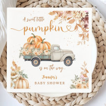 Pumpkin Lastbil Baby Shower Fall Party Papper
