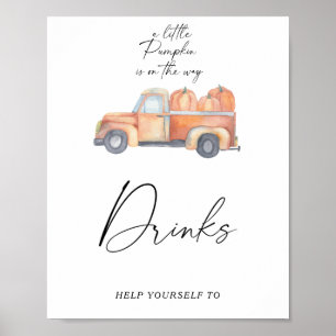 Pumpkin lastbil - Drinks Poster