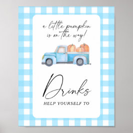 Pumpkin lastbil - Drinks Poster